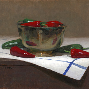 thumbnail of Jalapenos in a Silver Bowl